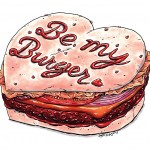 Hamburger Valentine's Day