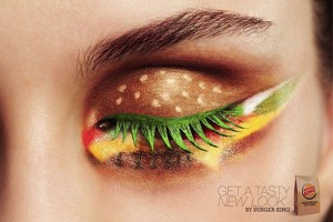 Burger eye makeup